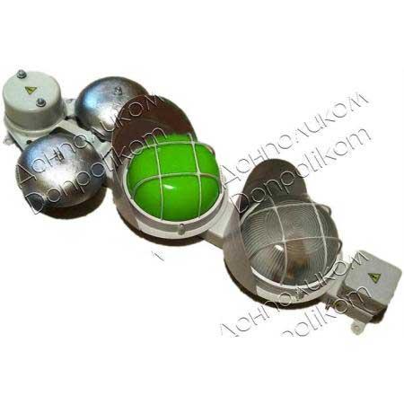 ПС-2 v1LED — світлодіодний сигнальний пост із дзвінком МЗМ вертикальне, безбарвний і зелений фото 1